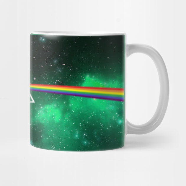 Pink Floyd Dark Side of the Moon Space Green by Irla